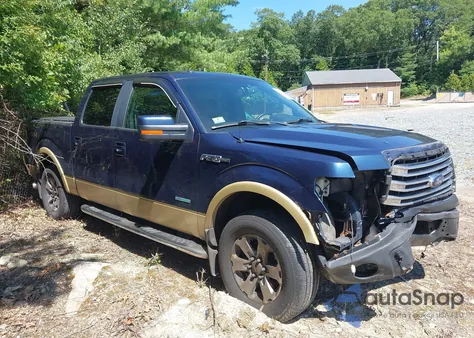 2013 Ford F-150 Lariat from USA, damaged, VIN 1FTFW1ETXDFA47802